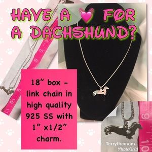 COPY - 925 sterling “Heart of a Dachshund “ necklace